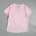 Yoga suits for women in summer sports tops for short-sleeved T-shirts for running Pilates training suits loose blouses for